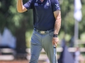 May 8, 2018: Lanto Griffin waves to fans after making his putt on the 12th green during the final round of A Military Tribute at The Greenbrier in White Sulphur Springs, WV. Jonathan Huff/CSM