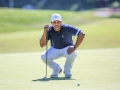 May 8, 2018: Harold Varner III prepares to putt on the 10th green during the final round of A Military Tribute at The Greenbrier in White Sulphur Springs, WV. Jonathan Huff/CSM
