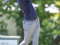 May 8, 2018: Lanto Griffin watches his drive from the 16th tee box during the final round of A Military Tribute at The Greenbrier in White Sulphur Springs, WV. Jonathan Huff/CSM