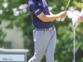 May 8, 2018: Lanto Griffin watches his drive from the 16th tee box during the final round of A Military Tribute at The Greenbrier in White Sulphur Springs, WV. Jonathan Huff/CSM