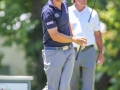 May 8, 2018: Lanto Griffin watches his drive from the 16th tee box during the final round of A Military Tribute at The Greenbrier in White Sulphur Springs, WV. Jonathan Huff/CSM