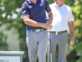 May 8, 2018: Lanto Griffin and Phil Mickelson watch Griffin's drive from the 16th tee box during the final round of A Military Tribute at The Greenbrier in White Sulphur Springs, WV. Jonathan Huff/CSM