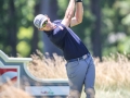 May 8, 2018: Lanto Griffin drives his ball from the 17th tee box during the final round of A Military Tribute at The Greenbrier in White Sulphur Springs, WV. Jonathan Huff/CSM
