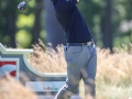 May 8, 2018: Lanto Griffin watches his drive from the 17th tee box during the final round of A Military Tribute at The Greenbrier in White Sulphur Springs, WV. Jonathan Huff/CSM