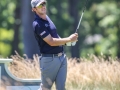 May 8, 2018: Lanto Griffin watches his drive from the 17th tee box during the final round of A Military Tribute at The Greenbrier in White Sulphur Springs, WV. Jonathan Huff/CSM