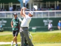 May 8, 2018: Phil Mickelson watches his second shot from the 18th tee box during the final round of A Military Tribute at The Greenbrier in White Sulphur Springs, WV. Jonathan Huff/CSM
