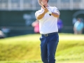 May 8, 2018: Kevin Na watchs his first shot from the tee box on the 18th hole. Kevin Na wins the A Military Tribute at The Greenbrier finishing 19 under par in White Sulphur Springs, WV. Jonathan Huff/CSM