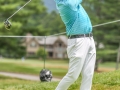 May 5, 2018: Anirban Lahiri watches his drive on the 8th hole during the opening round of A Military Tribute at The Greenbrier in White Sulphur Springs, WV. Jonathan Huff/CSM