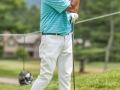 May 5, 2018: Anirban Lahiri watches his drive on the 8th hole during the opening round of A Military Tribute at The Greenbrier in White Sulphur Springs, WV. Jonathan Huff/CSM