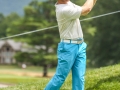 May 5, 2018: Martin Piller watches his drive on the 8th hole during the opening round of A Military Tribute at The Greenbrier in White Sulphur Springs, WV. Jonathan Huff/CSM
