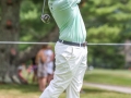 May 5, 2018: Tyler Duncan watches his drive on the 8th hole during the opening round of A Military Tribute at The Greenbrier in White Sulphur Springs, WV. Jonathan Huff/CSM