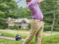 May 5, 2018: Zac Blair watches his drive on the 8th hole during the opening round of A Military Tribute at The Greenbrier in White Sulphur Springs, WV. Jonathan Huff/CSM