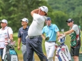 May 5, 2018: Phil Mickelson watches his drive on the 11th hole during the opening round of A Military Tribute at The Greenbrier in White Sulphur Springs, WV. Jonathan Huff/CSM