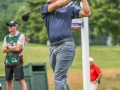 May 5, 2018: Kevin Kisner watches his drive on the 11th hole during the opening round of A Military Tribute at The Greenbrier in White Sulphur Springs, WV. Jonathan Huff/CSM