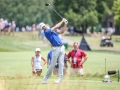 May 5, 2018: Cameron Tringale watches his drive on the 11th hole during the opening round of A Military Tribute at The Greenbrier in White Sulphur Springs, WV. Jonathan Huff/CSM