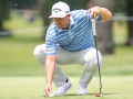 May 5, 2018: Brandon Harkins gets ready to putt on the 10th green during the opening round of A Military Tribute at The Greenbrier in White Sulphur Springs, WV. Jonathan Huff/CSM