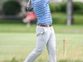 May 5, 2018: Brandon Harkins watches his drive on the 11th hole during the opening round of A Military Tribute at The Greenbrier in White Sulphur Springs, WV. Jonathan Huff/CSM