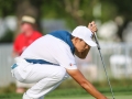 May 5, 2018: Whee Kim sets his ball to putt on the 17th green during the opening round of A Military Tribute at The Greenbrier in White Sulphur Springs, WV. Jonathan Huff/CSM