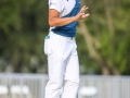 May 5, 2018: Whee Kim waves to fans after a par putt on the 17th green during the opening round of A Military Tribute at The Greenbrier in White Sulphur Springs, WV. Jonathan Huff/CSM