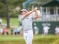 May 5, 2018: Webb Simpson hits his tee shot on the 18th hole during the opening round of A Military Tribute at The Greenbrier in White Sulphur Springs, WV. Jonathan Huff/CSM