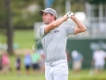 May 5, 2018: Webb Simpson hits his tee shot on the 18th hole during the opening round of A Military Tribute at The Greenbrier in White Sulphur Springs, WV. Jonathan Huff/CSM