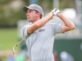 May 5, 2018: Webb Simpson hits his tee shot on the 18th hole during the opening round of A Military Tribute at The Greenbrier in White Sulphur Springs, WV. Jonathan Huff/CSM