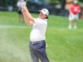 May 5, 2018: Phil Mickelson chips out of the bunker on the 8th hole during the opening round of A Military Tribute at The Greenbrier in White Sulphur Springs, WV. Jonathan Huff/CSM