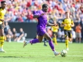 July 22, 2018: Liverpool midfielder Sheyi Ojo (54) misses a shot on goal during International Champions Cup action between the Liverpool FC vs Borussia Dortmund in Charlotte, NC. Jonathan Huff/CSM