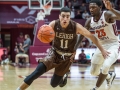 November 16, 2019: Lehigh Mountain Hawks guard Jordan Cohen (11) drives past Virginia Tech Hokies guard Tyrece Radford (23) during NCAA basketball action between the Lehigh University Mountain Hawks and the Virginia Tech Hokies at Cassell Coliseum Blacksburg, VA.  Jonathan Huff/CSM