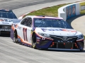 March 24, 2019: Monster Energy NASCAR Cup Series driver Denny Hamlin (11) drives off turn two during the STP 500 in Ridgeway, VA. Jonathan Huff/CSM