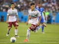 June 23, 2019: Mexico defender Jorge Sanchez (22) looks for an open teammate during the CONCACAF Gold Cup soccer match between Martinique  and Mexico held at Bank of America Stadium in Charlotte, NC. Jonathan Huff/CSM