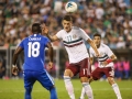June 23, 2019: Mexico defender Cesar Montes (17) tries to head the ball into the goal during the CONCACAF Gold Cup soccer match between Martinique  and Mexico held at Bank of America Stadium in Charlotte, NC. Jonathan Huff/CSM