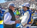 March 24, 2019: Monster Energy NASCAR Cup Series driver Chase Elliott (9) and team owner Rick Hendrick talk before the STP 500 in Ridgeway, VA. Jonathan Huff/CSM