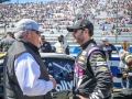 March 24, 2019: Monster Energy NASCAR Cup Series driver Jimmie Johnson (48) and team owner Rick Hendrick talk before the STP 500 in Ridgeway, VA. Jonathan Huff/CSM