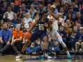 December  29, 2019: Navy Midshipmen forward Richard Njoku (55) tries to back into the paint during NCAA basketball action between the Navy Midshipmen and the Virginia Cavaliers at John Paul Jones Arena Charlottesville, VA. Jonathan Huff/CSM