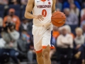December  29, 2019: Virginia Cavaliers guard Kihei Clark (0) brings the ball up the court during NCAA basketball action between the Navy Midshipmen and the Virginia Cavaliers at John Paul Jones Arena Charlottesville, VA. Jonathan Huff/CSM