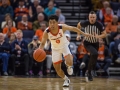 December  29, 2019: Virginia Cavaliers guard Kihei Clark (0) pushes the ball up the court after a steal during NCAA basketball action between the Navy Midshipmen and the Virginia Cavaliers at John Paul Jones Arena Charlottesville, VA. Jonathan Huff/CSM