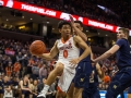 December  29, 2019: Virginia Cavaliers guard Kihei Clark (0) makes a jumping pass during NCAA basketball action between the Navy Midshipmen and the Virginia Cavaliers at John Paul Jones Arena Charlottesville, VA. Jonathan Huff/CSM