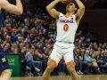 December  29, 2019: Virginia Cavaliers guard Kihei Clark (0) shoots from the top of the paint during NCAA basketball action between the Navy Midshipmen and the Virginia Cavaliers at John Paul Jones Arena Charlottesville, VA. Jonathan Huff/CSM