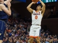 December  29, 2019: Virginia Cavaliers guard Kihei Clark (0) shoots from the top of the paint during NCAA basketball action between the Navy Midshipmen and the Virginia Cavaliers at John Paul Jones Arena Charlottesville, VA. Jonathan Huff/CSM