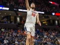 December  29, 2019: Virginia Cavaliers forward Jay Huff (30) goes up for a dunk to close out NCAA basketball action between the Navy Midshipmen and the Virginia Cavaliers at John Paul Jones Arena Charlottesville, VA. Jonathan Huff/CSM