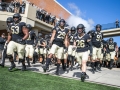 November 2, 2019: Wake Forest Demon Deacons take the field before NCAA football action between the NC State Wolfpack and the Wake Forest Demon Deacons at BB&T Field in Winston-Salem, NC. Jonathan Huff/CSM