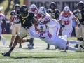 November 2, 2019: Wake Forest Demon Deacons wide receiver Scotty Washington (7) looks for an opening in the NC State defense during NCAA football action between the NC State Wolfpack and the Wake Forest Demon Deacons at BB&T Field in Winston-Salem, NC. Jonathan Huff/CSM