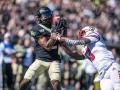 November 2, 2019: Wake Forest Demon Deacons wide receiver Kendall Hinton (2) makes catch on the two-yard-line during NCAA football action between the NC State Wolfpack and the Wake Forest Demon Deacons at BB&T Field in Winston-Salem, NC. Jonathan Huff/CSM