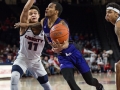 January 9, 2020: North Alabama Lions Guard Christian Agnew (2) works to get a shot off during NCAA basketball action between the North Alabama Lions and the Liberty Flames at Vines Center Lynchburg, VA. Jonathan Huff/CSM