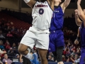 January 9, 2020: Liberty Flames forward Myo Baxter-Bell (0) shoots a layup during NCAA basketball action between the North Alabama Lions and the Liberty Flames at Vines Center Lynchburg, VA. Jonathan Huff/CSM