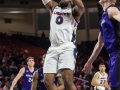 January 9, 2020: Liberty Flames forward Myo Baxter-Bell (0) shoots a layup during NCAA basketball action between the North Alabama Lions and the Liberty Flames at Vines Center Lynchburg, VA. Jonathan Huff/CSM