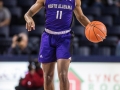 January 9, 2020: North Alabama Lions Guard C.J. Brim (11) brings the ball up the court during NCAA basketball action between the North Alabama Lions and the Liberty Flames at Vines Center Lynchburg, VA. Jonathan Huff/CSM