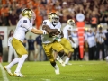 October 6, 2018: Notre Dame Fighting Irish running back Dexter Williams (2) tries to break out of the Notre Dame backfield during NCAA football action between the Notre Dame Fighting Irish and the Virginia Tech Hokies at Lane Stadium in Blacksburg, VA. Jonathan Huff/CSM