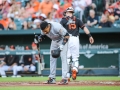 June 15, 2018: Miami Marlins second baseman Starlin Castro (13) upset after striking out during MLB action between the Miami Marlins and the Baltimore Orioles at Camden Yards in Baltimore, MD. Jonathan Huff/CSM